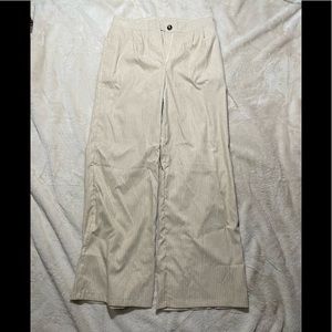 Tan corduroy wide leg pants